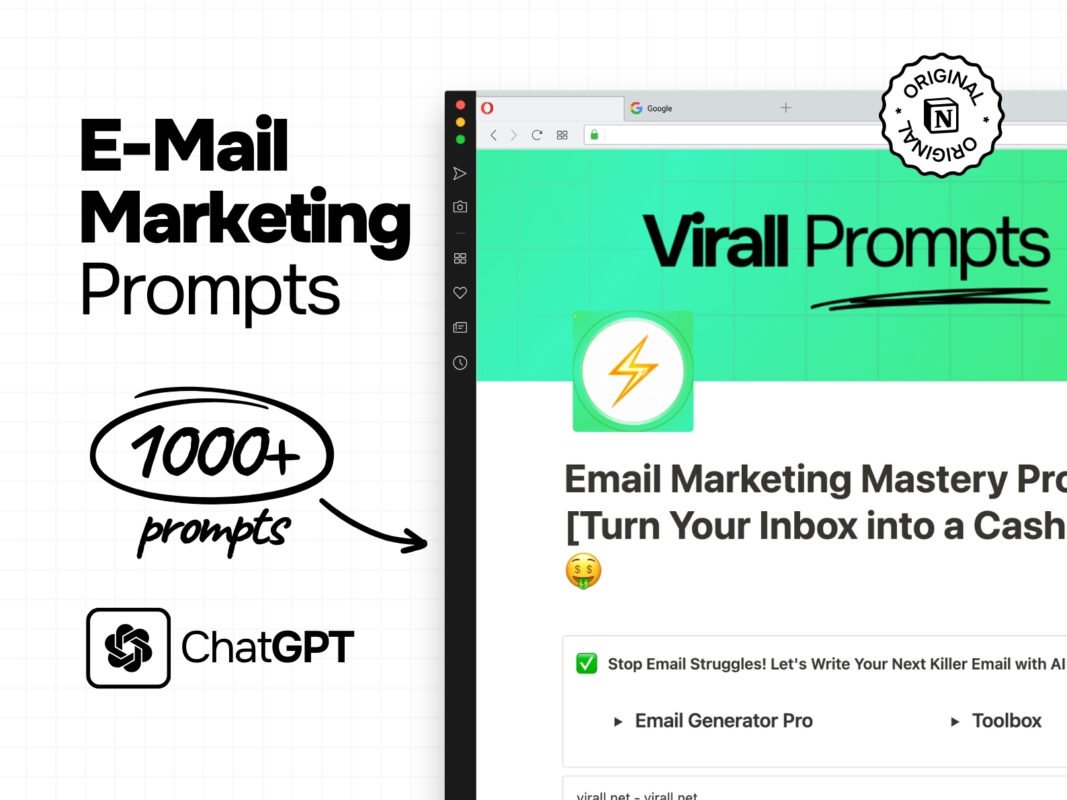 "Upgrade Your Email Game with ChatGPT Prompts – Notion Ready!"