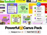 Features + Proof "30+ Canva Templates. Carousels, viral posts, more! Grow your IG like the pros.