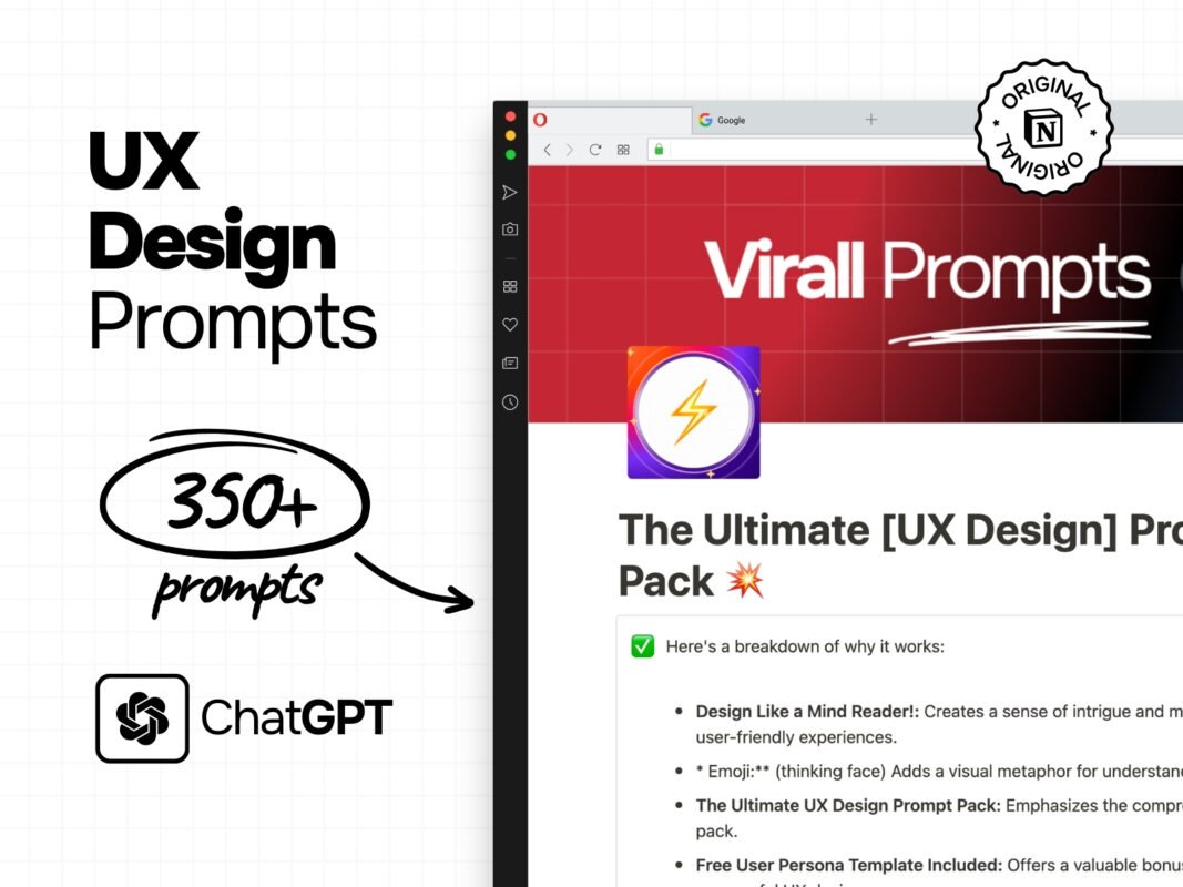 UX Design Prompts for ChatGPT and Notion